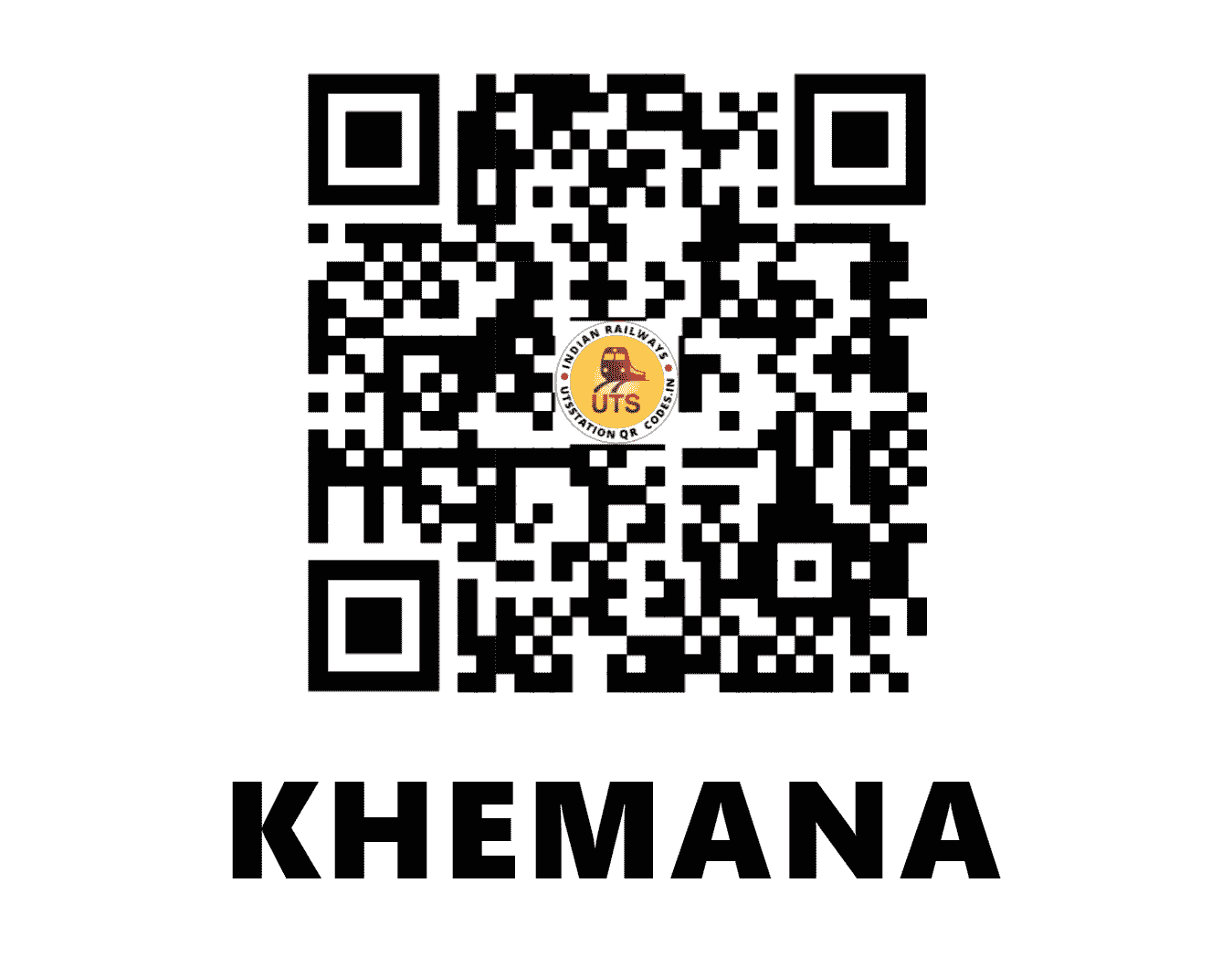 UTS QR Code for KHEMANA - KMNA (WR - GUJARAT)