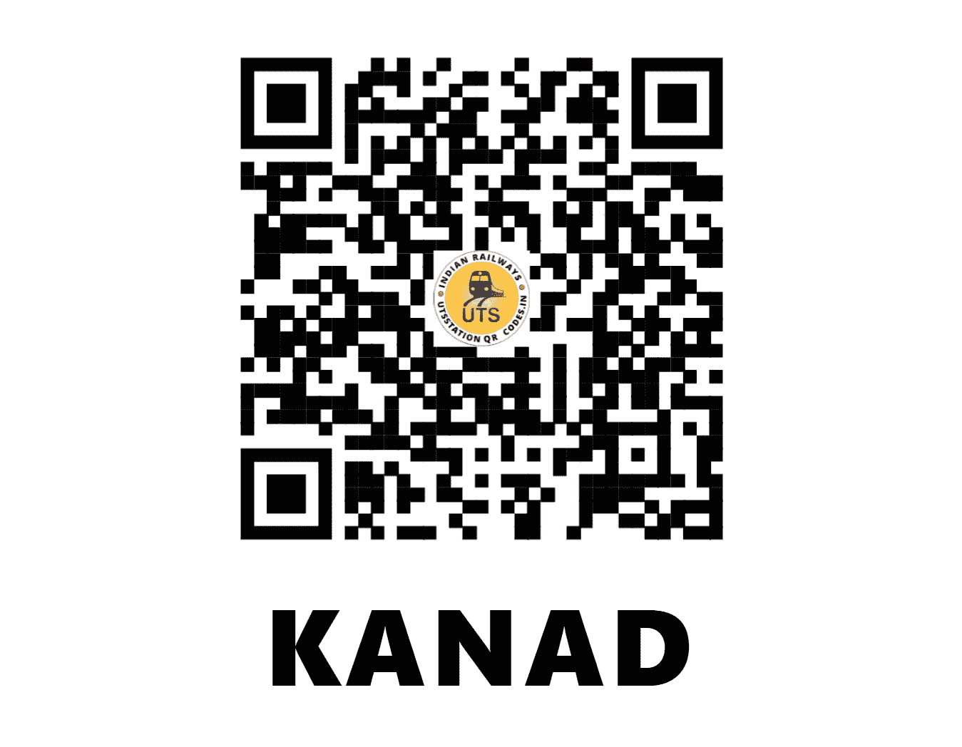 UTS QR Code for KANAD - KNAD (WR - GUJARAT)