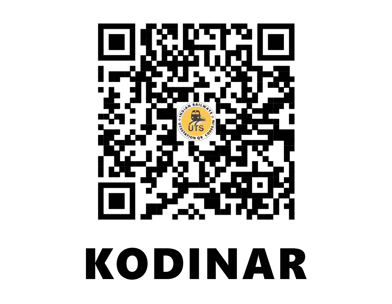 UTS QR Code for KODINAR - KODR (WR - GUJARAT)
