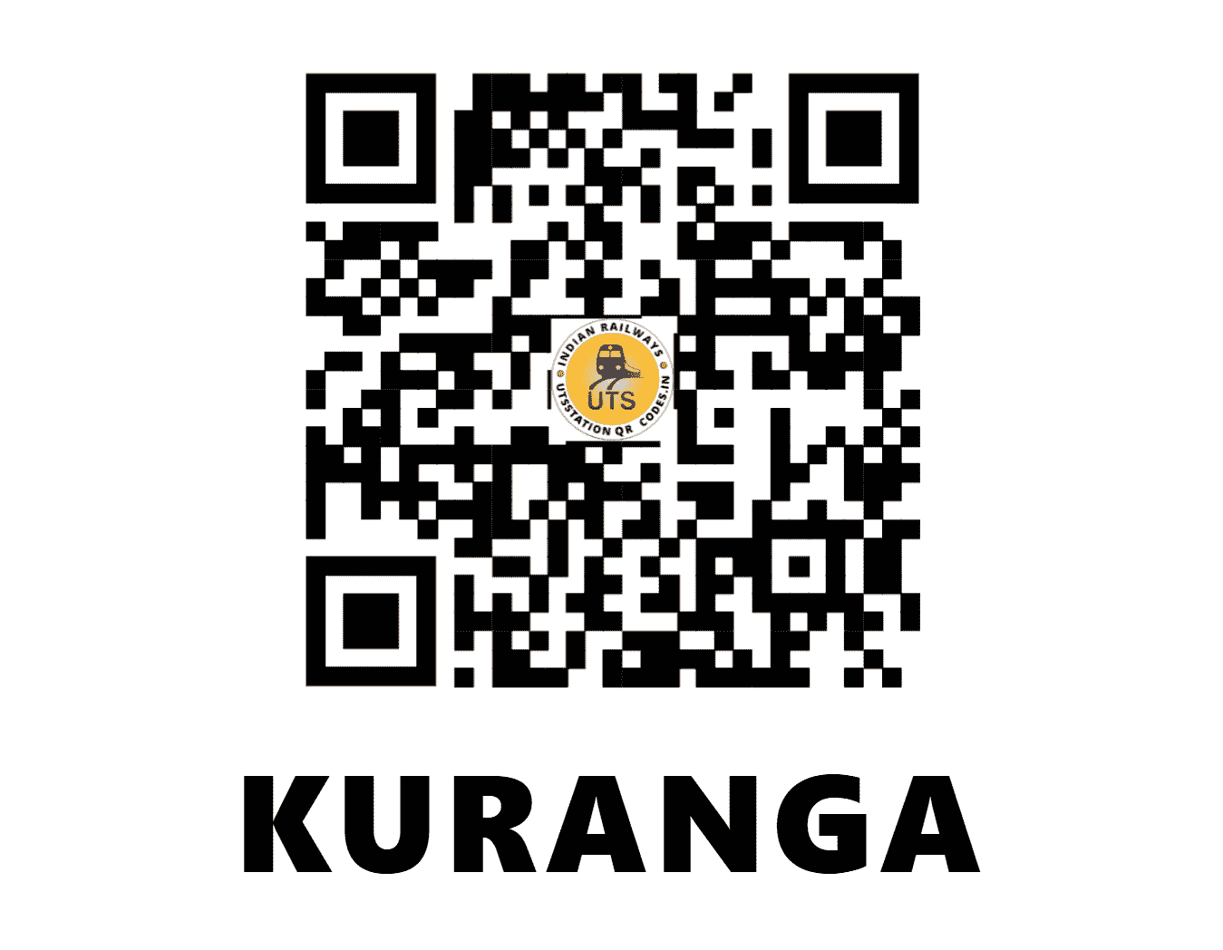 UTS QR Code for KURANGA - KRGA (WR - GUJARAT)