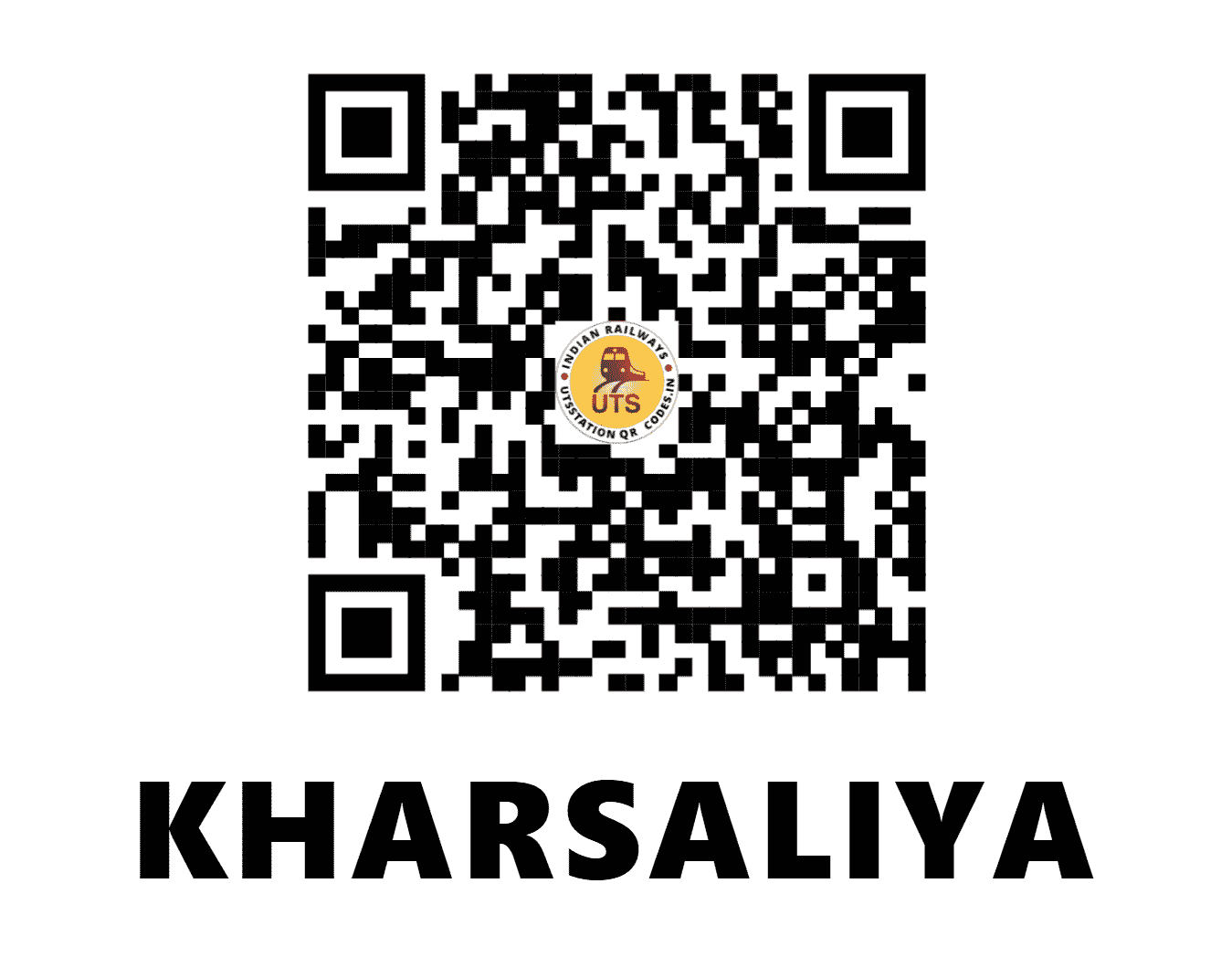 UTS QR Code for KHARSALIYA - KRSA (WR - GUJARAT)