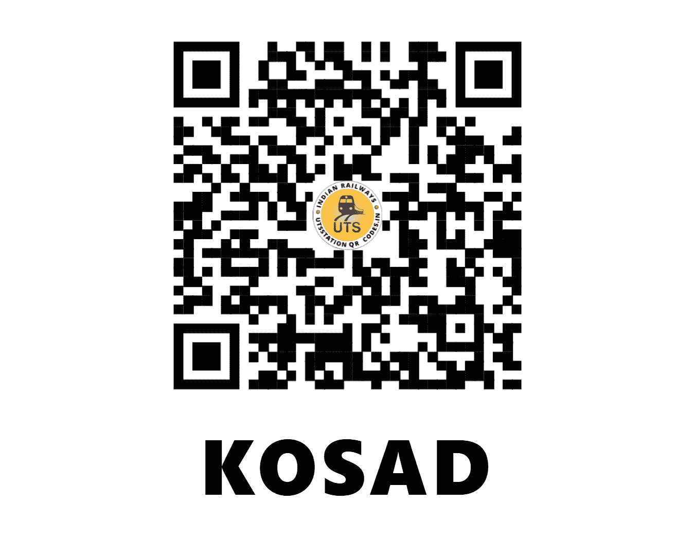 UTS QR Code for KOSAD - KSE (WR - GUJARAT)