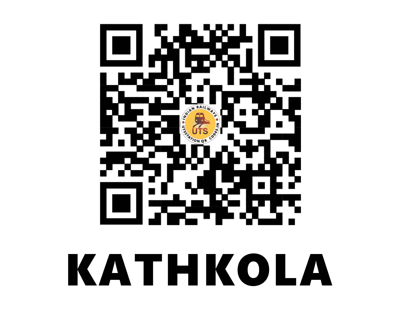 UTS QR Code for KATHKOLA - KTLA (WR - GUJARAT)