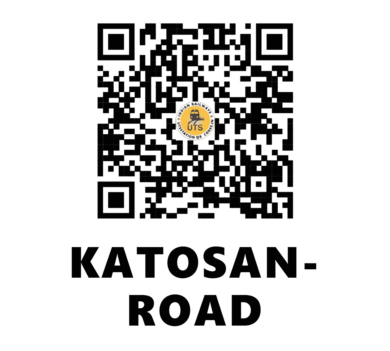 UTS QR Code for KATOSAN- ROAD - KTRD (WR - GUJARAT)