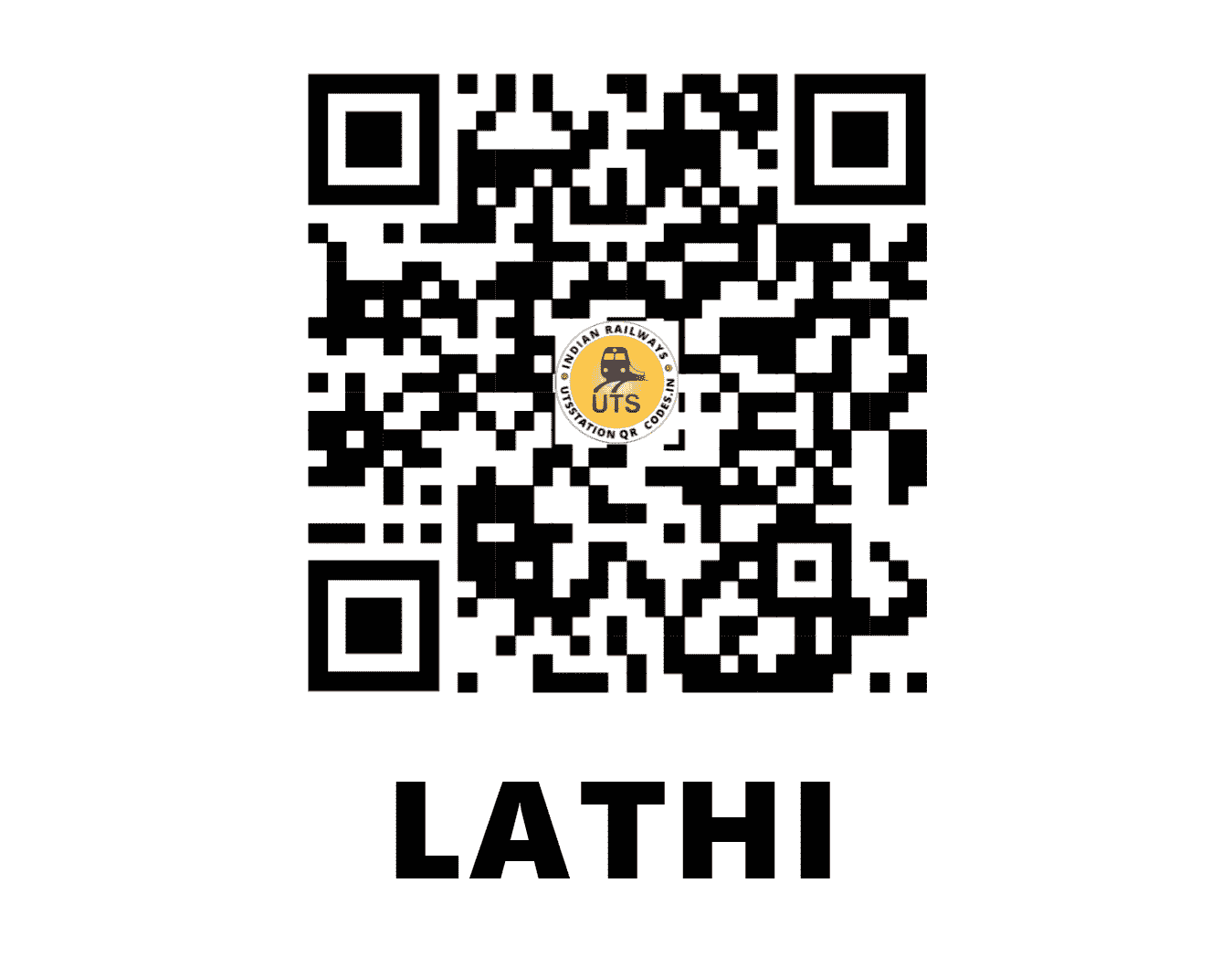 UTS QR Code for LATHI - LAT (WR - GUJARAT)