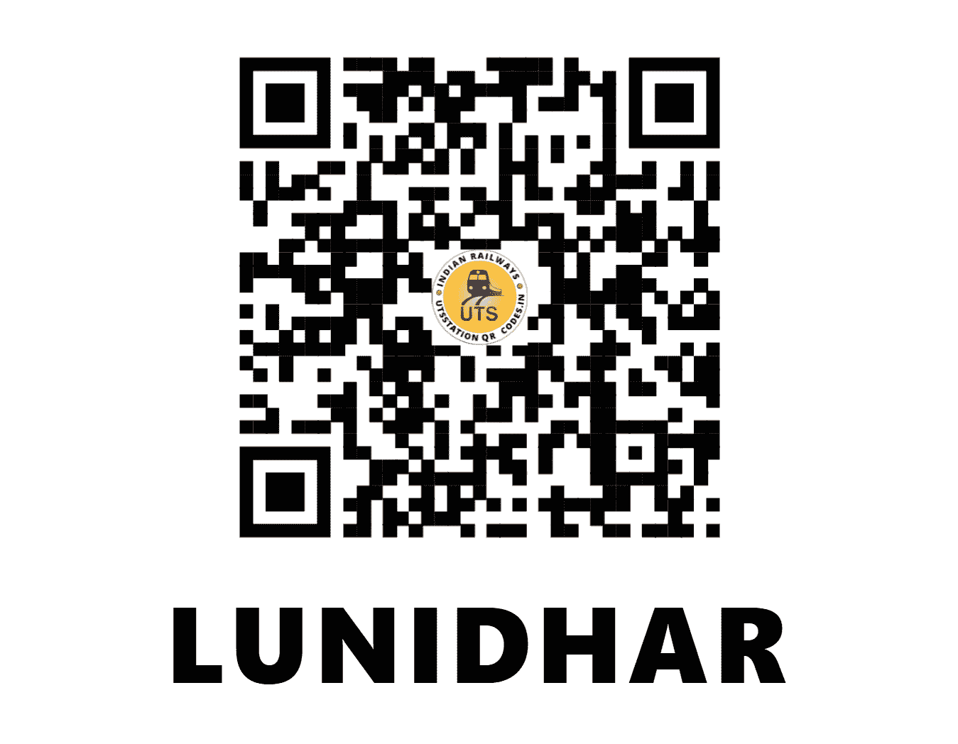 UTS QR Code for LUNIDHAR - LDU (WR - GUJARAT)