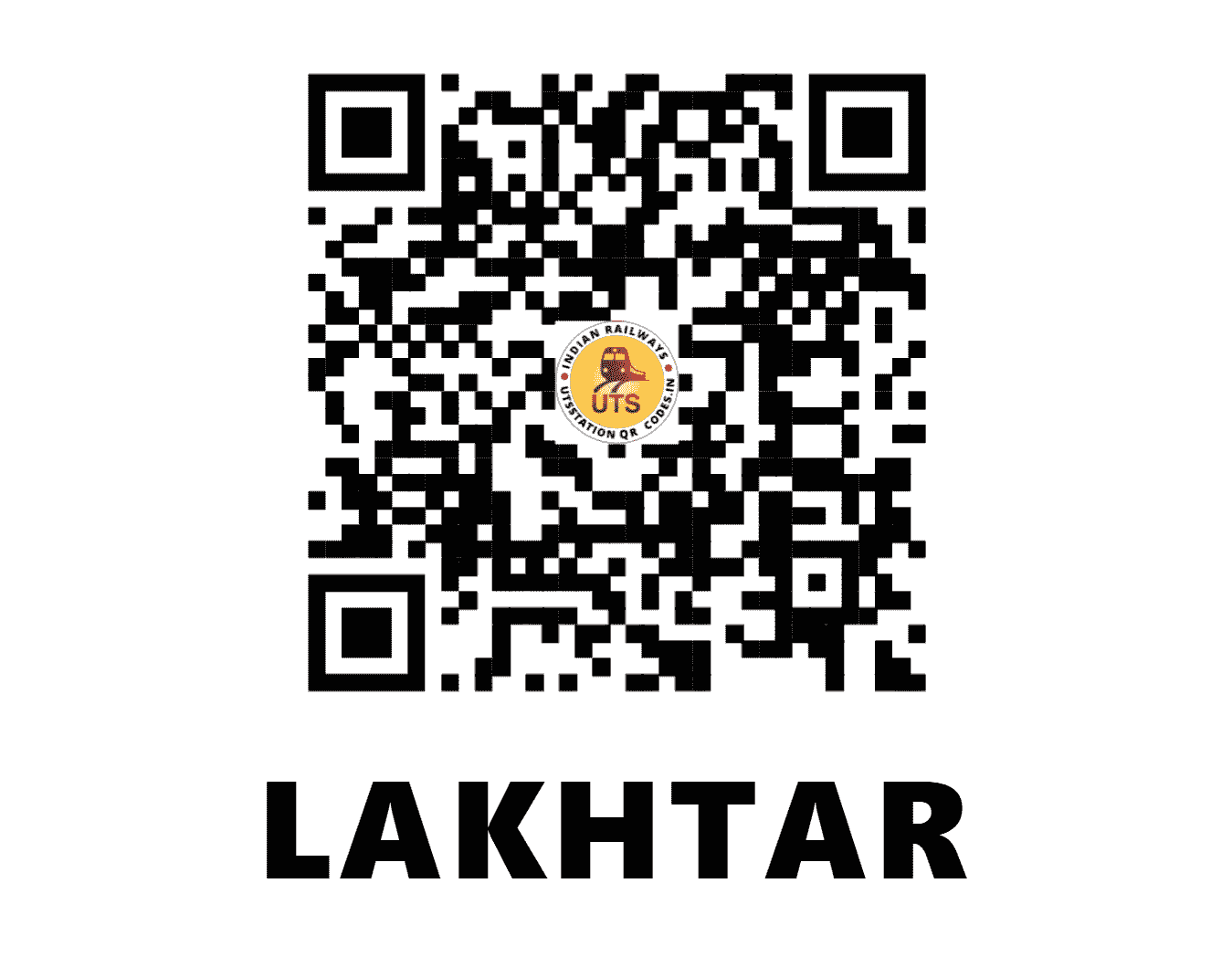 UTS QR Code for LAKHTAR - LTR (WR - GUJARAT)