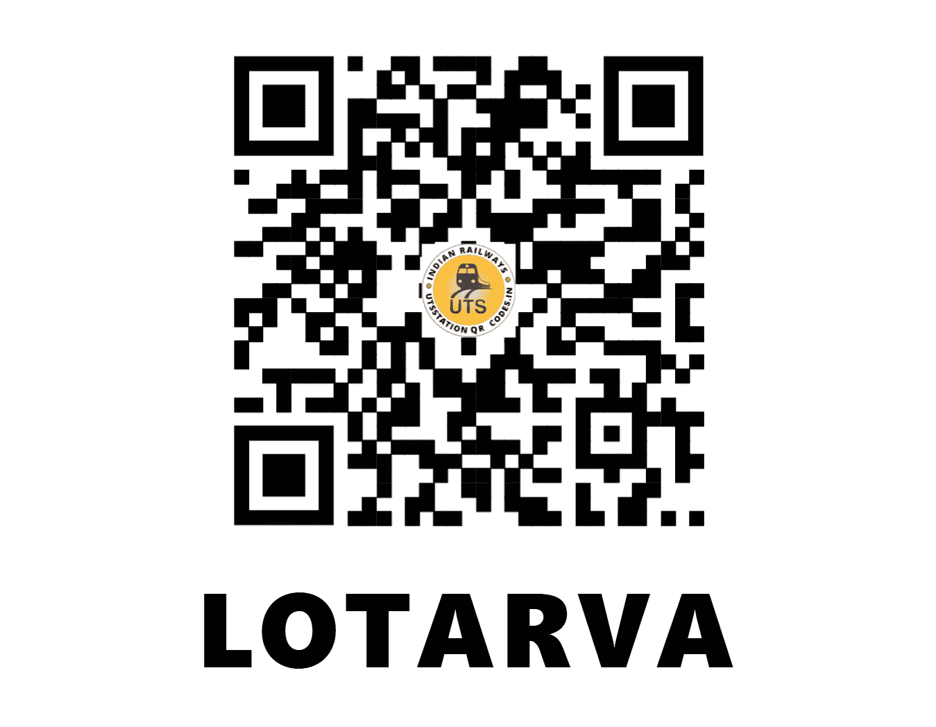 UTS QR Code for LOTARVA - LTV (WR - GUJARAT)