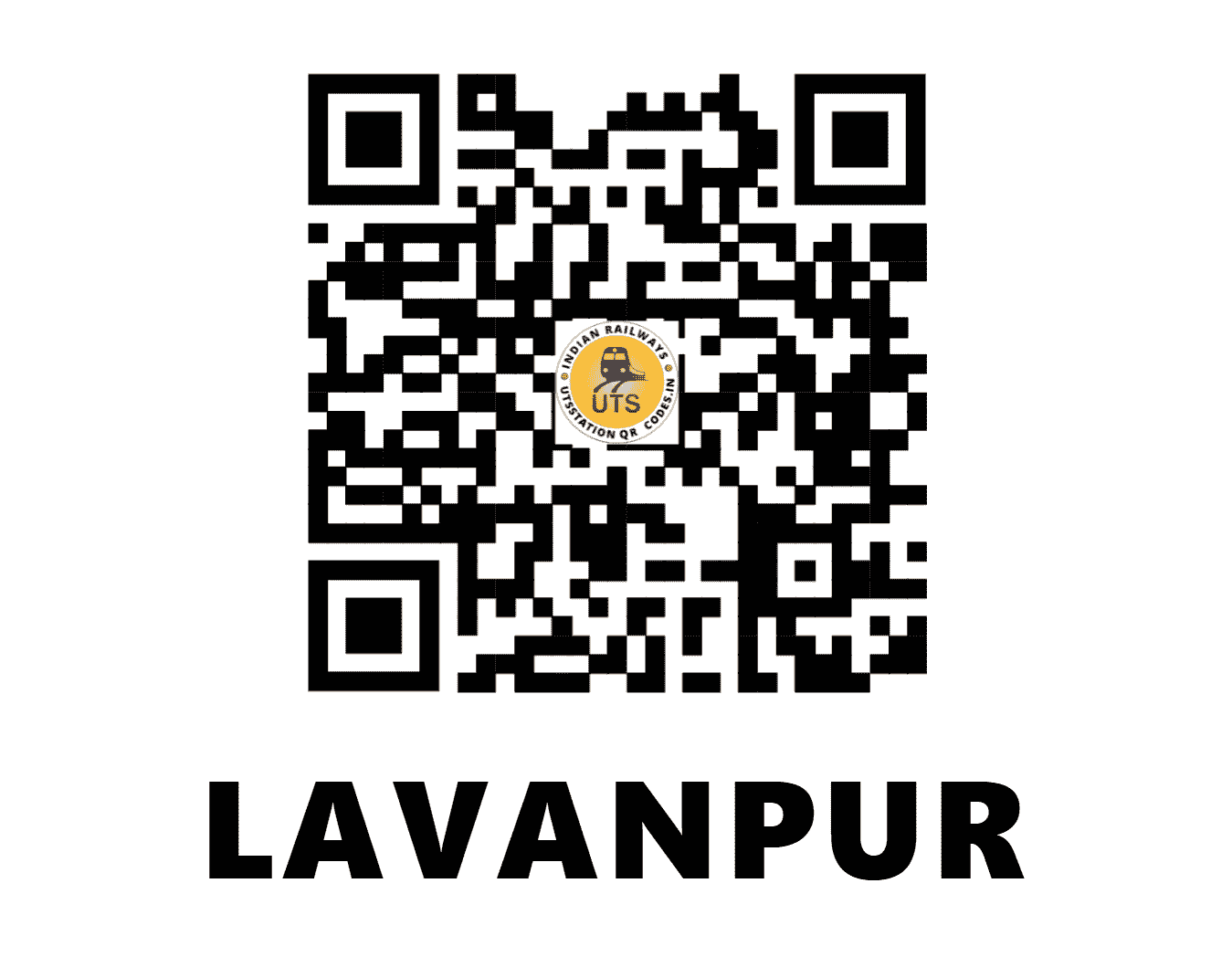 UTS QR Code for LAVANPUR - LUN (WR - GUJARAT)