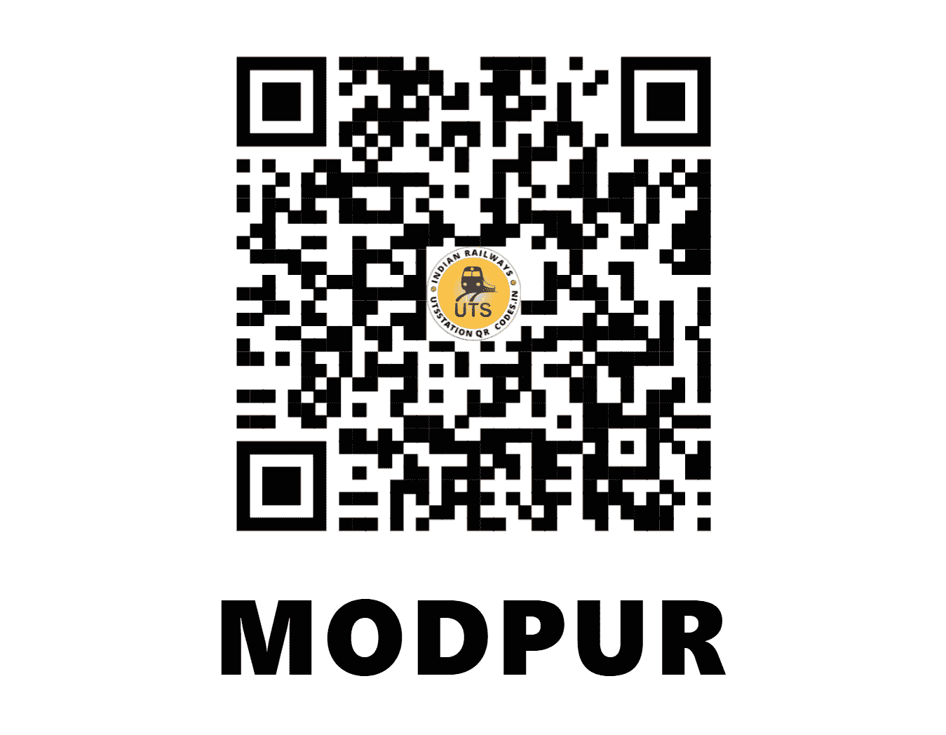 UTS QR Code for MODPUR - MDPR (WR - GUJARAT)