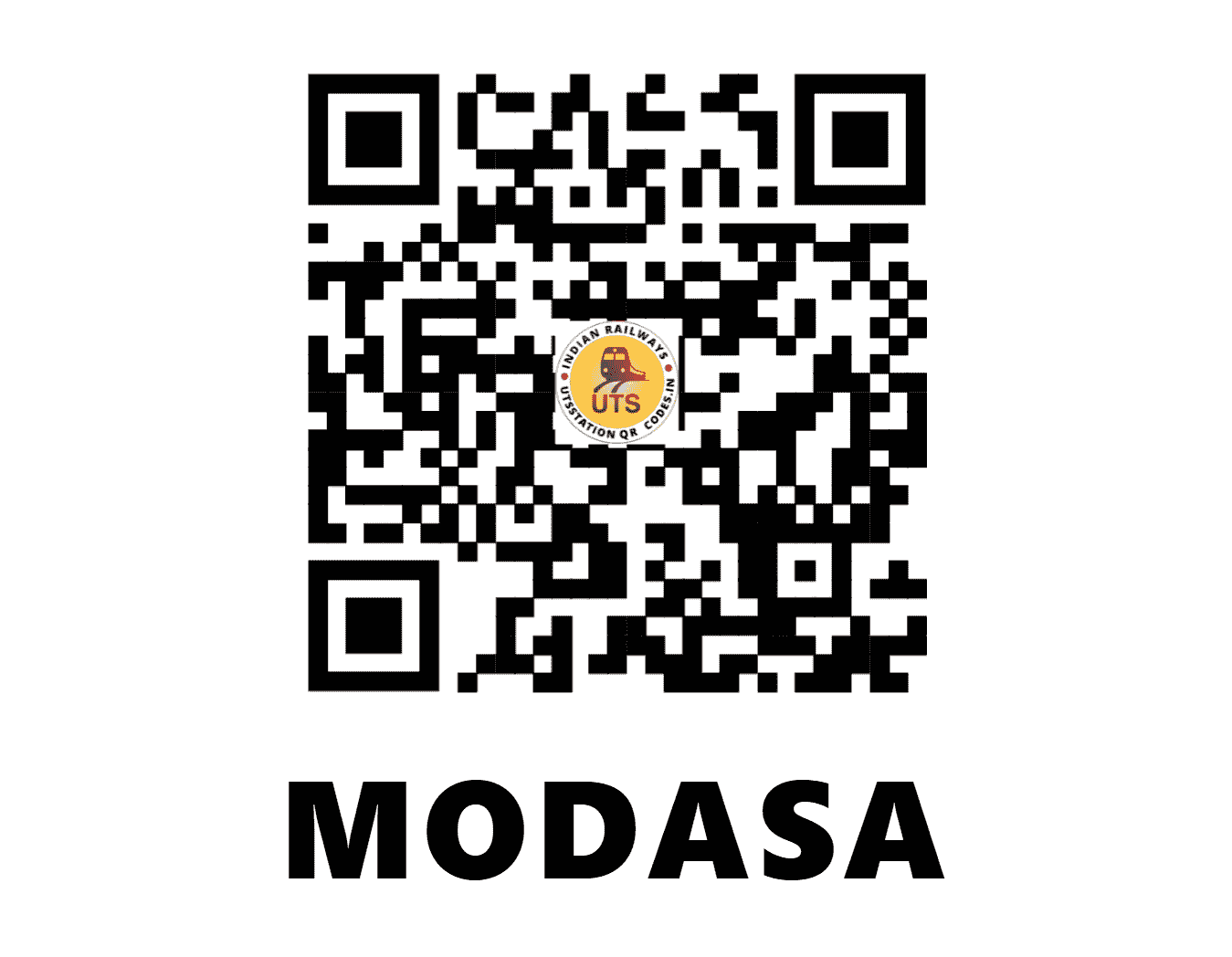 UTS QR Code for MODASA - MDSA (WR - GUJARAT)