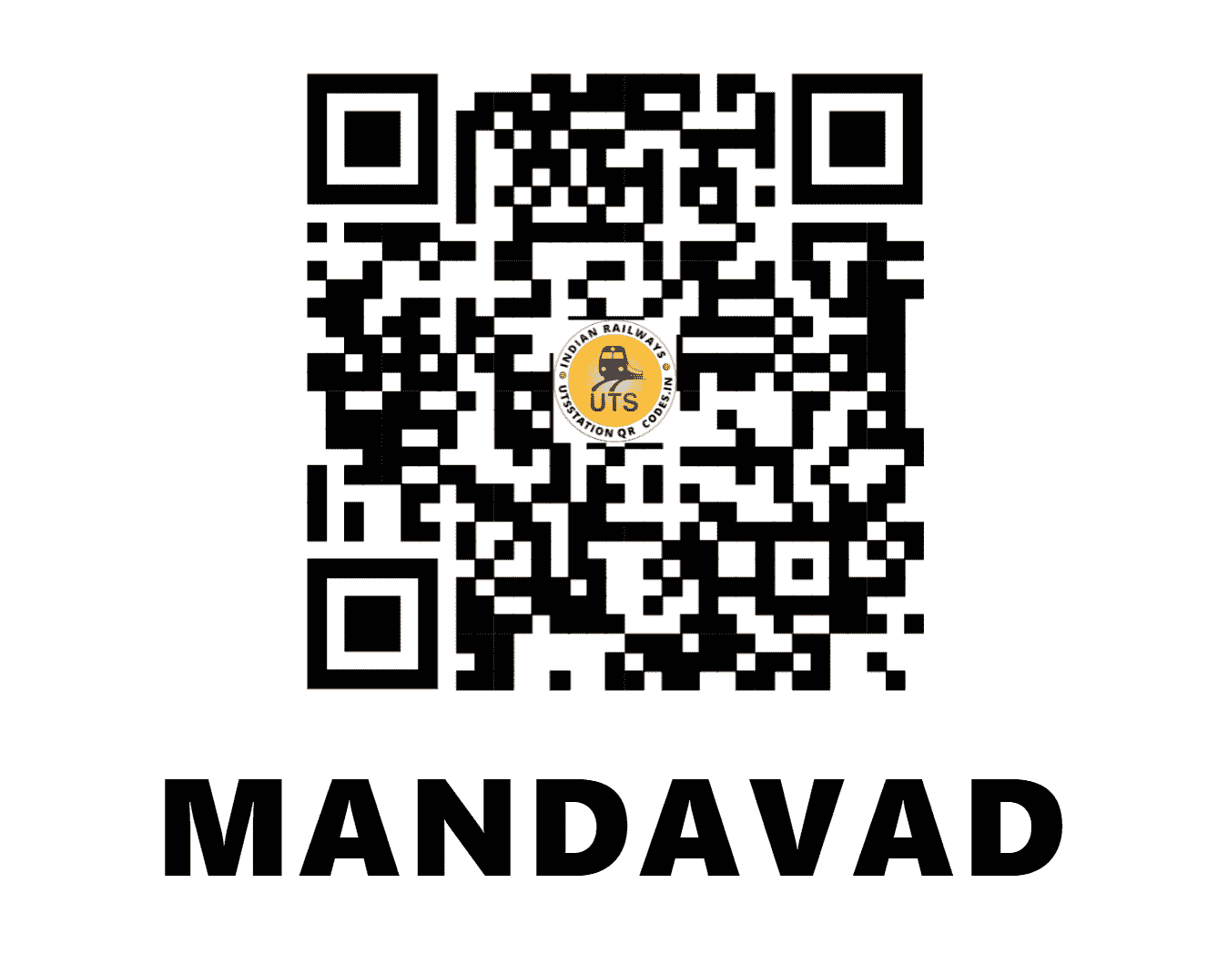 UTS QR Code for MANDAVAD - MDVD (WR - GUJARAT)