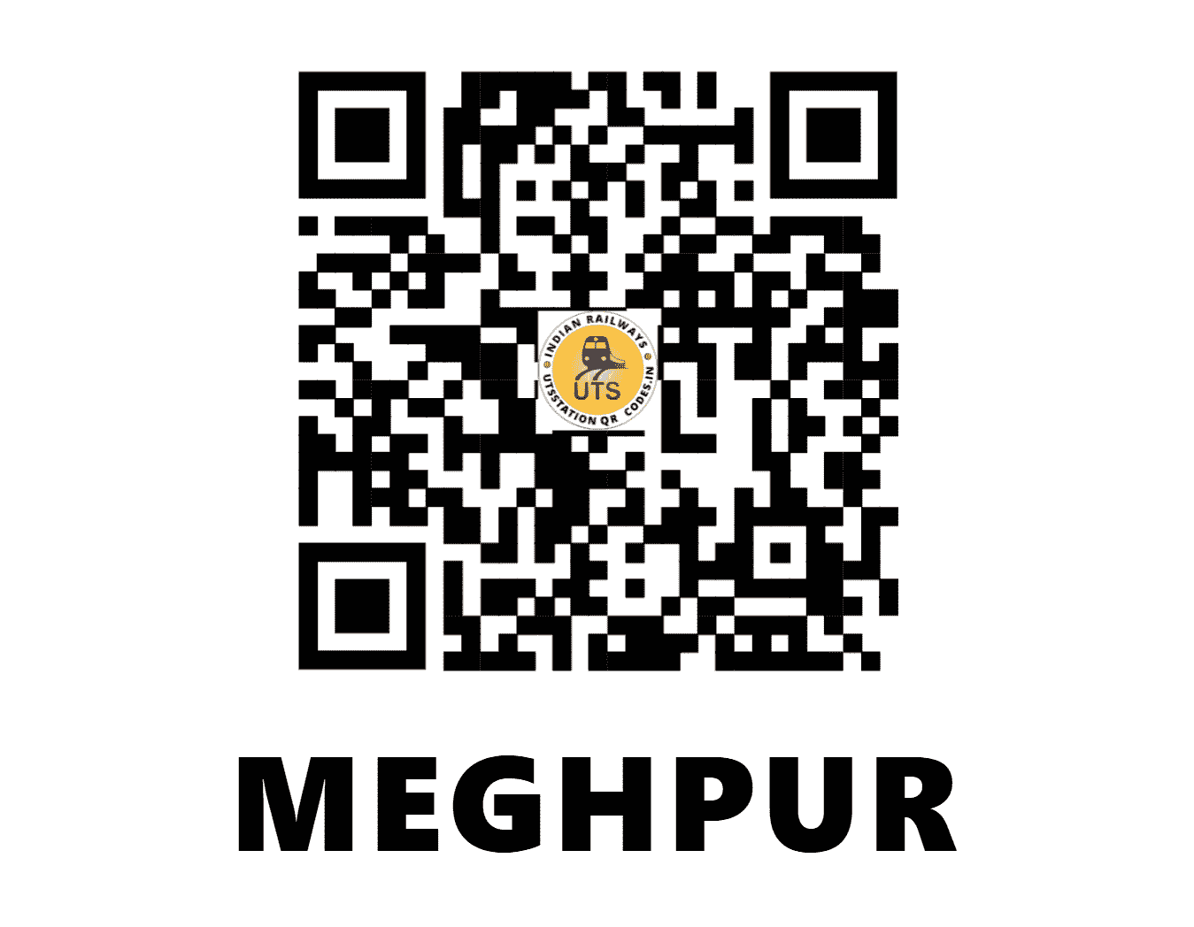 UTS QR Code for MEGHPUR - MGHP (WR - GUJARAT)