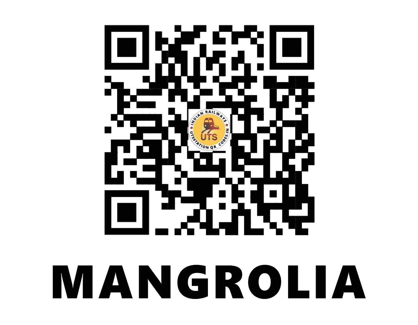 UTS QR Code for MANGROLIA - MGRL (WR - GUJARAT)