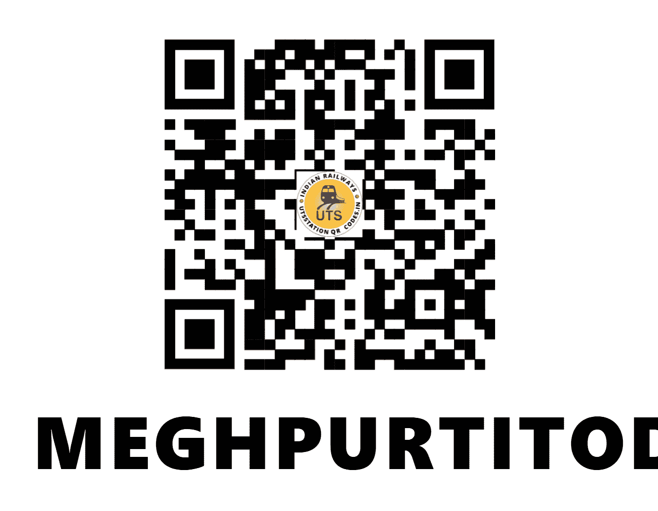 UTS QR Code for MEGHPURTITODI - MGTD (WR - GUJARAT)