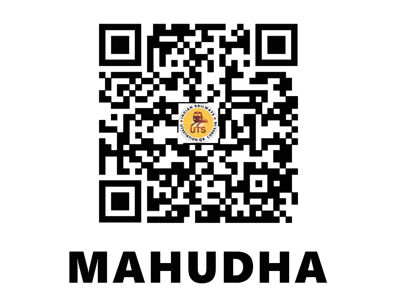 UTS QR Code for MAHUDHA - MHUA (WR - GUJARAT)