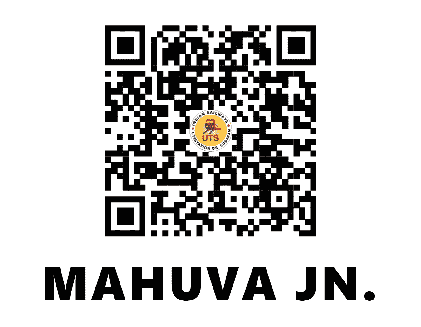 UTS QR Code for MAHUVA JN. - MHV (WR - GUJARAT)