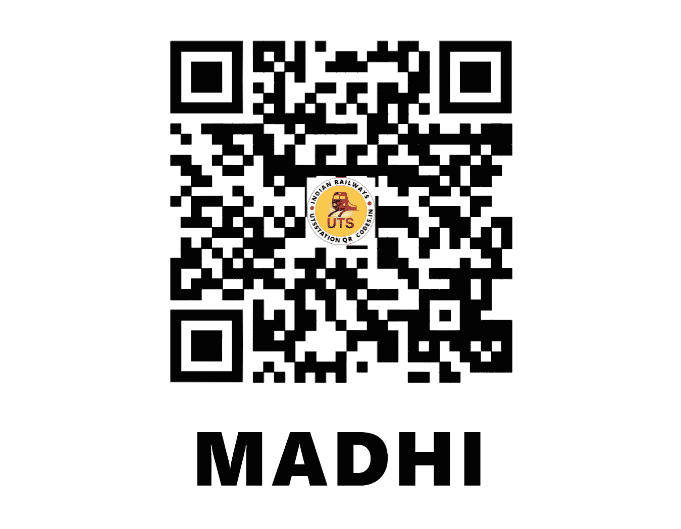 UTS QR Code for MADHI - MID (WR - GUJARAT)