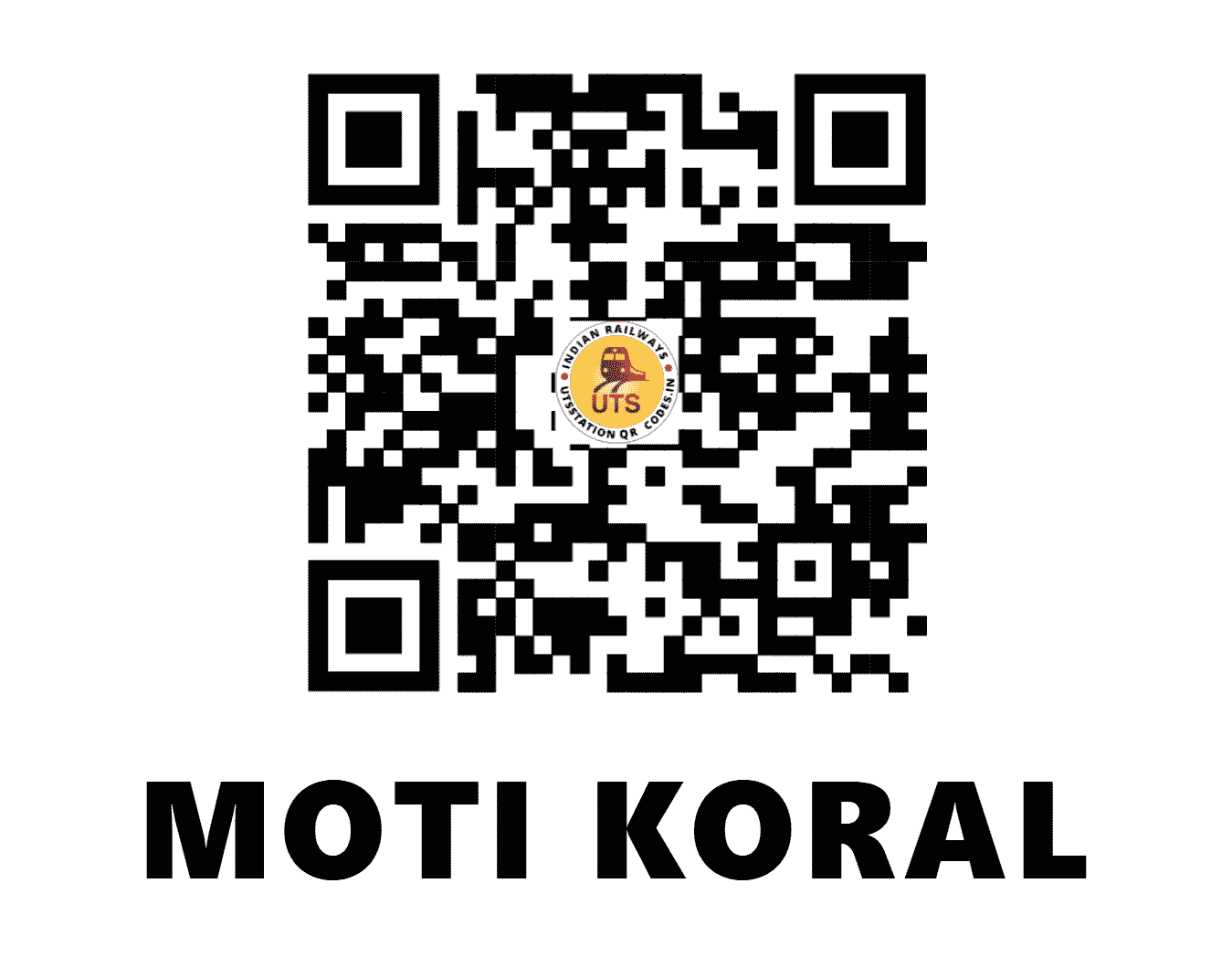 UTS QR Code for MOTI KORAL - MKRL (WR - GUJARAT)