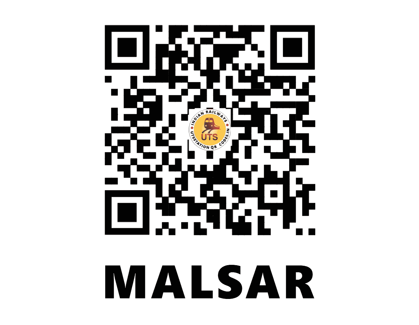 UTS QR Code for MALSAR - MLSR (WR - GUJARAT)