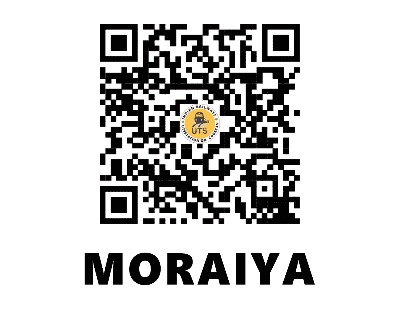 UTS QR Code for MORAIYA - MORA (WR - GUJARAT)