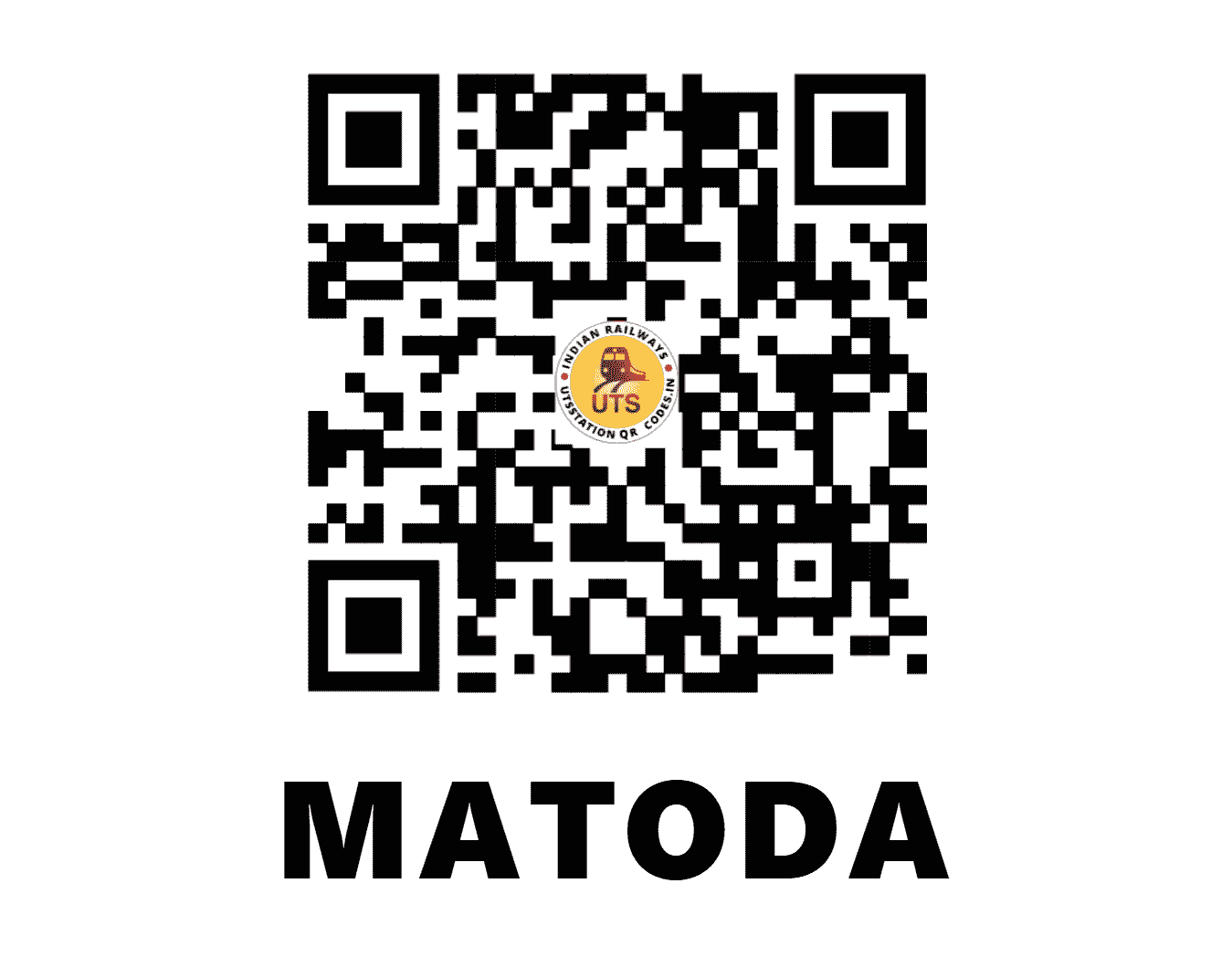 UTS QR Code for MATODA - MQA (WR - GUJARAT)