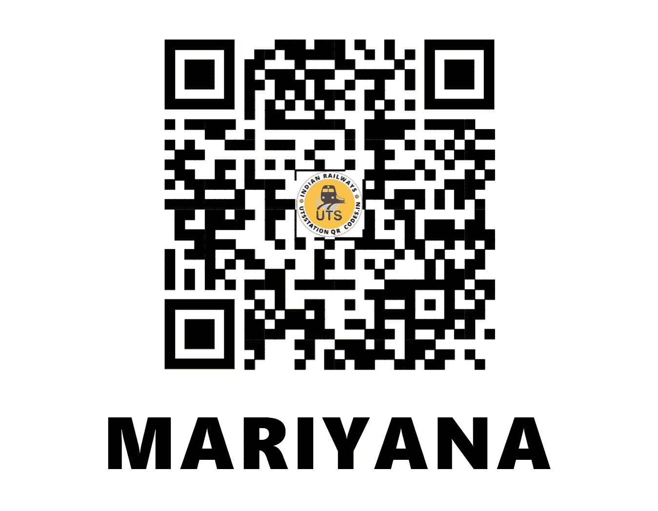 UTS QR Code for MARIYANA - MRYA (WR - GUJARAT)