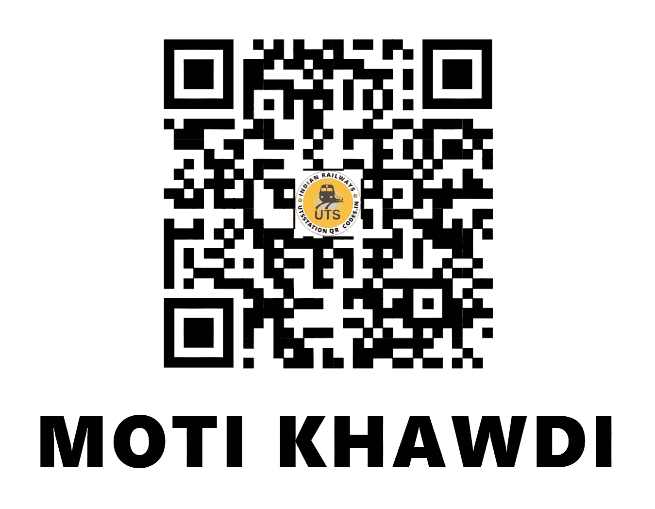 UTS QR Code for MOTI KHAWDI - MTKD (WR - GUJARAT)