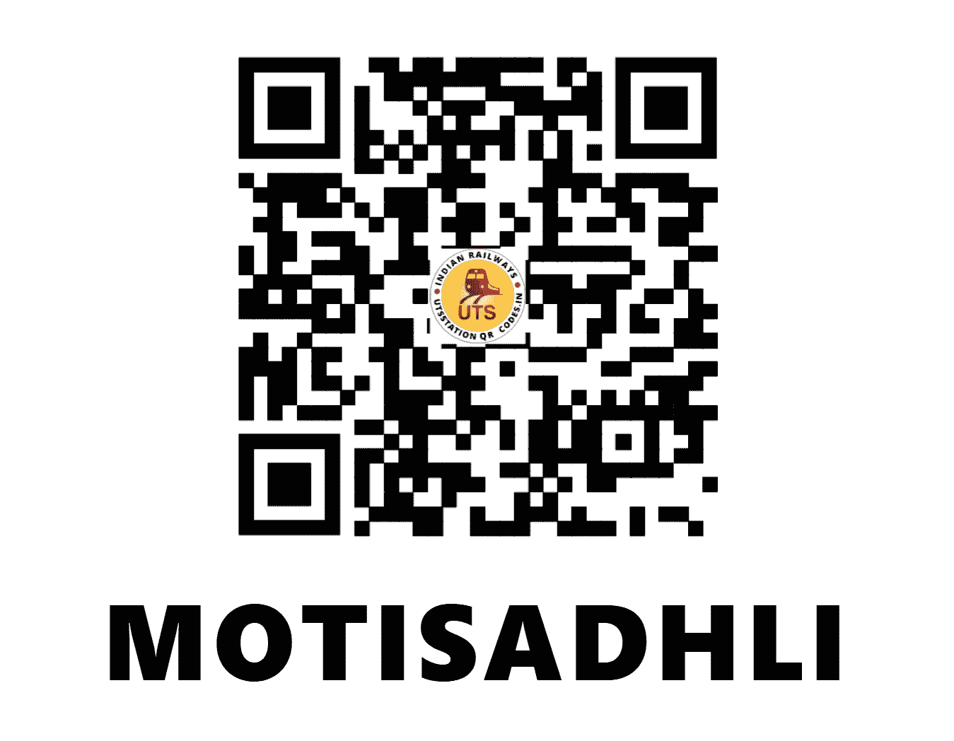 UTS QR Code for MOTISADHLI - MTSI (WR - GUJARAT)