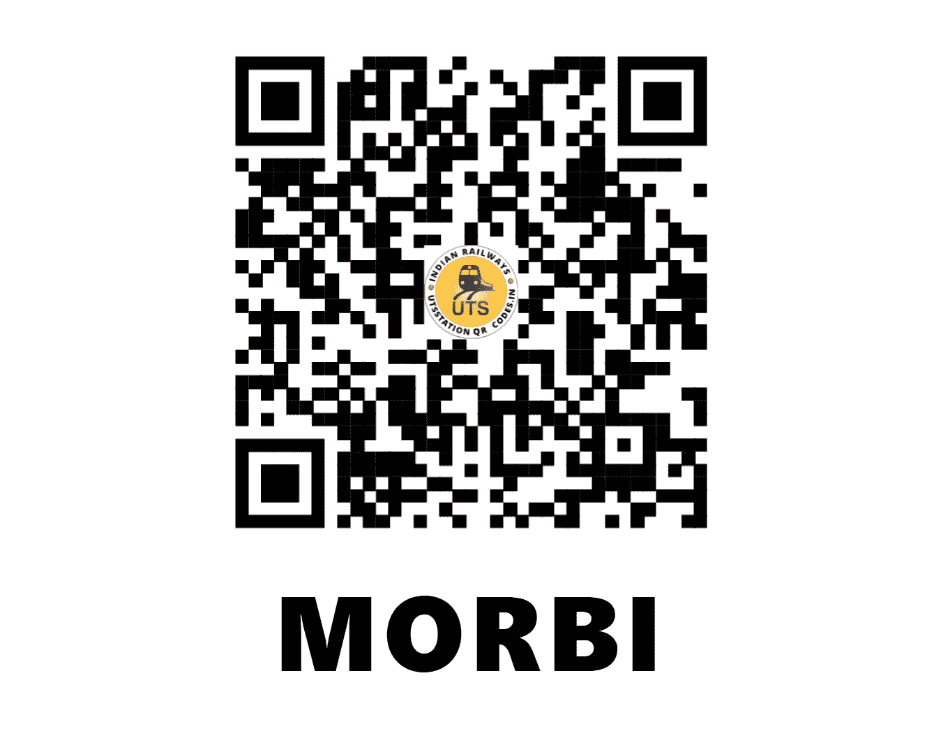 UTS QR Code for MORBI - MVI (WR - GUJARAT)