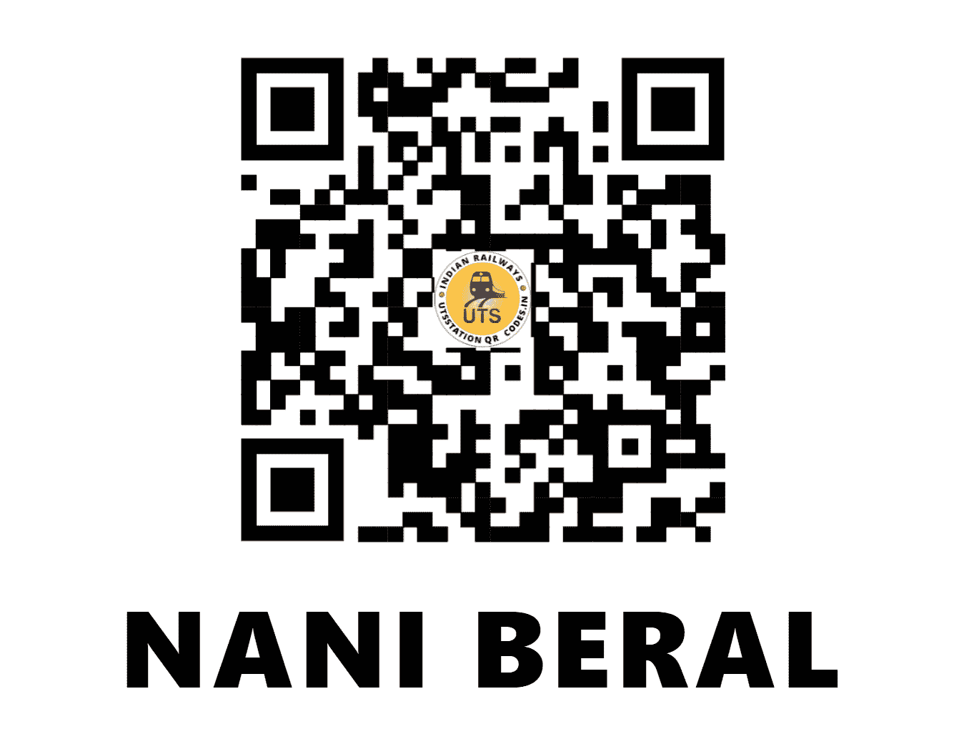 UTS QR Code for NANI BERAL - NBRL (WR - GUJARAT)