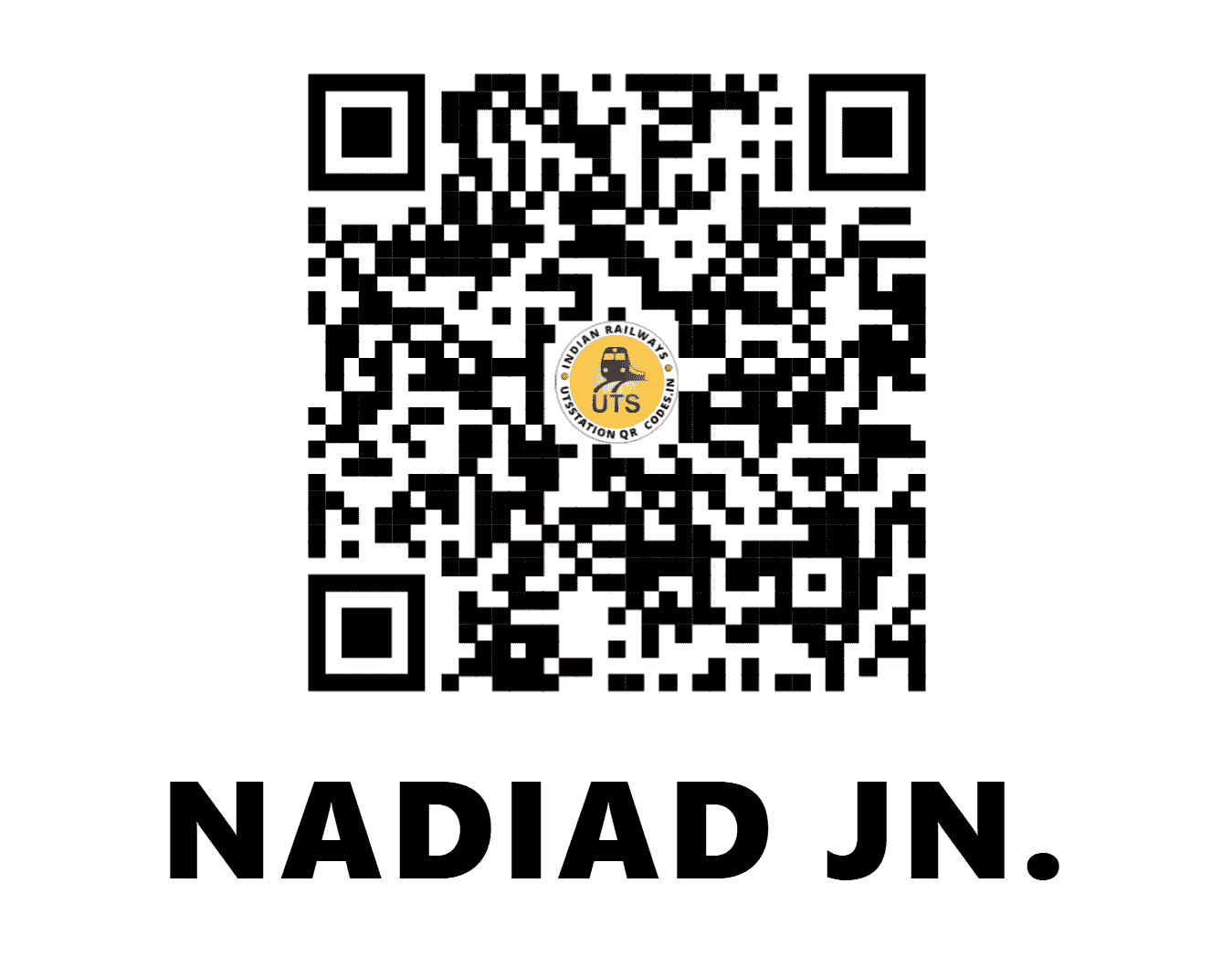 UTS QR Code for NADIAD JN. - ND (WR - GUJARAT)