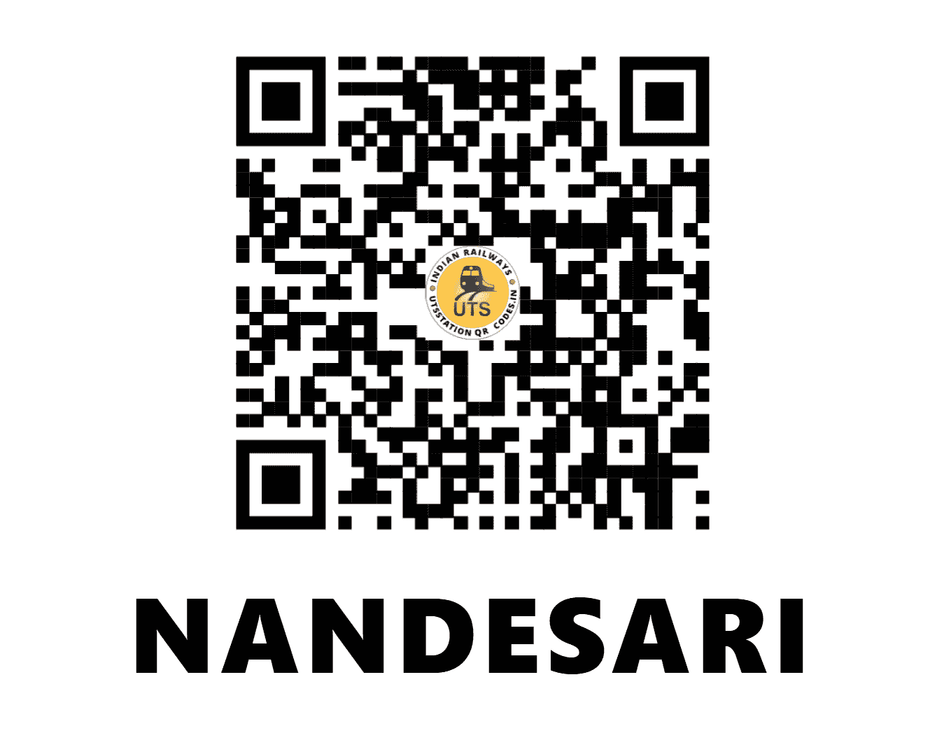 UTS QR Code for NANDESARI - NDR (WR - GUJARAT)