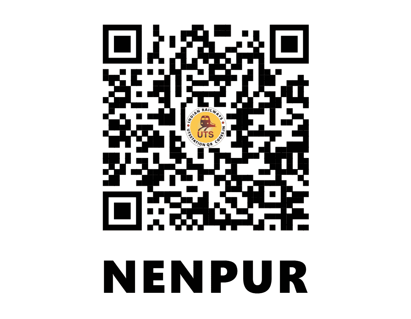 UTS QR Code for NENPUR - NEP (WR - GUJARAT)