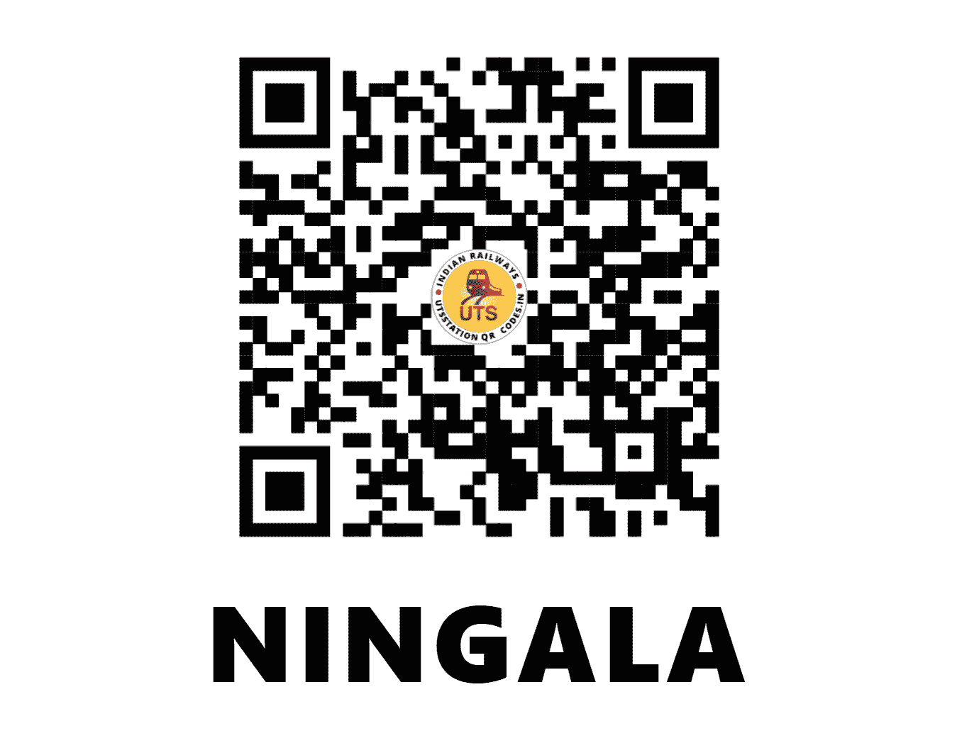 UTS QR Code for NINGALA - NGA (WR - GUJARAT)