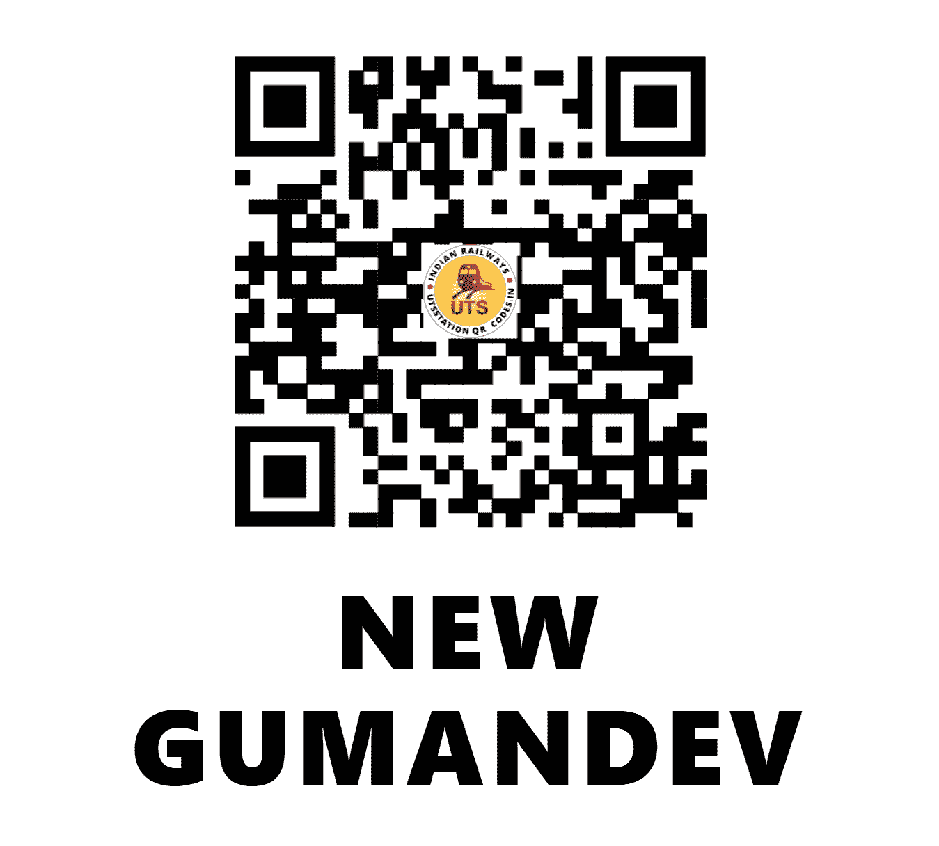 UTS QR Code for NEW GUMANDEV - NGMN (WR - GUJARAT)