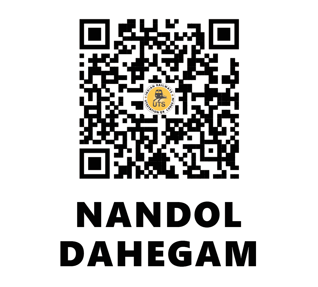 UTS QR Code for NANDOL DAHEGAM - NHM (WR - GUJARAT)