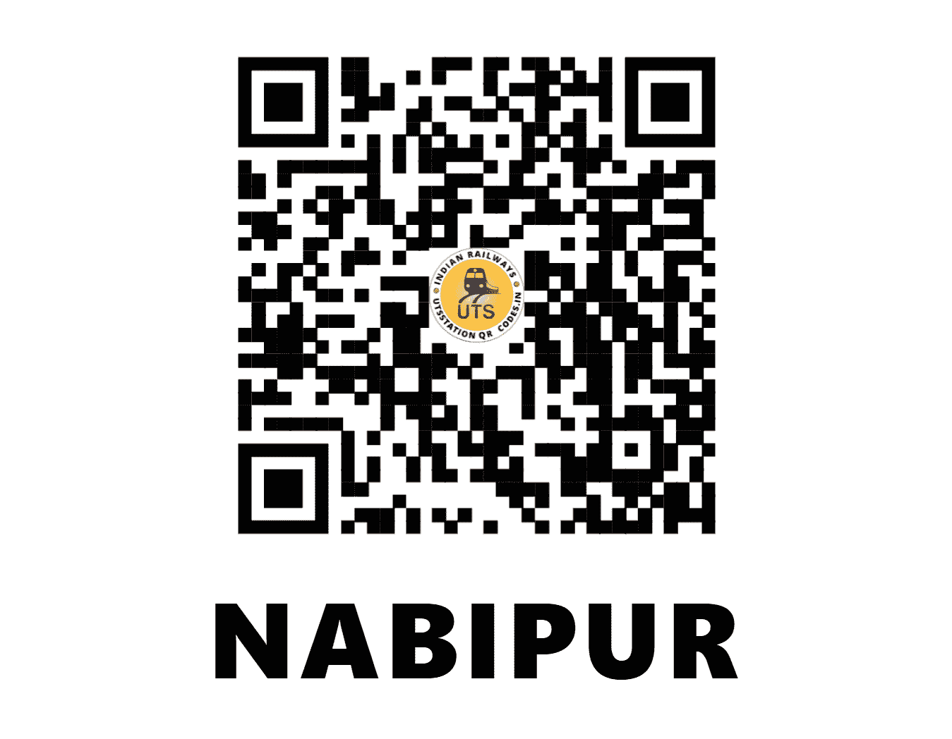 UTS QR Code for NABIPUR - NIU (WR - GUJARAT)