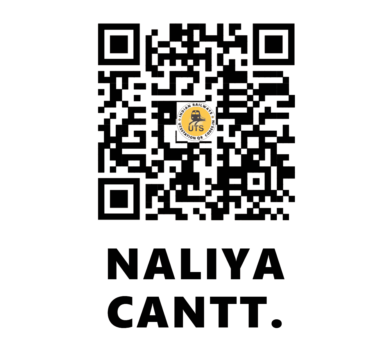 UTS QR Code for NALIYA CANTT. - NLC (WR - GUJARAT)