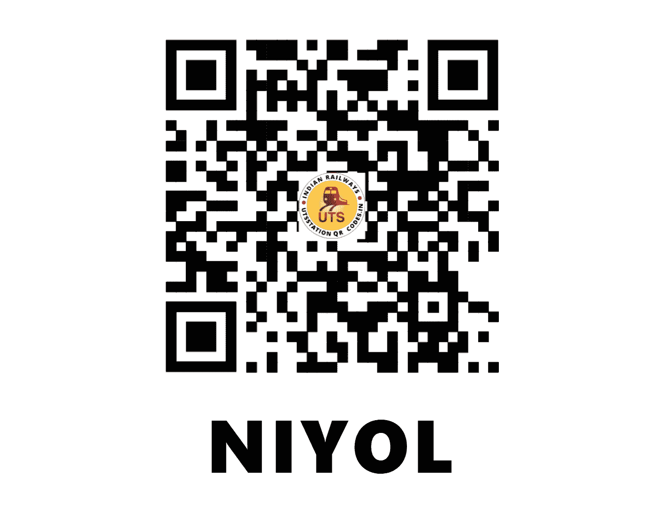 UTS QR Code for NIYOL - NOL (WR - GUJARAT)