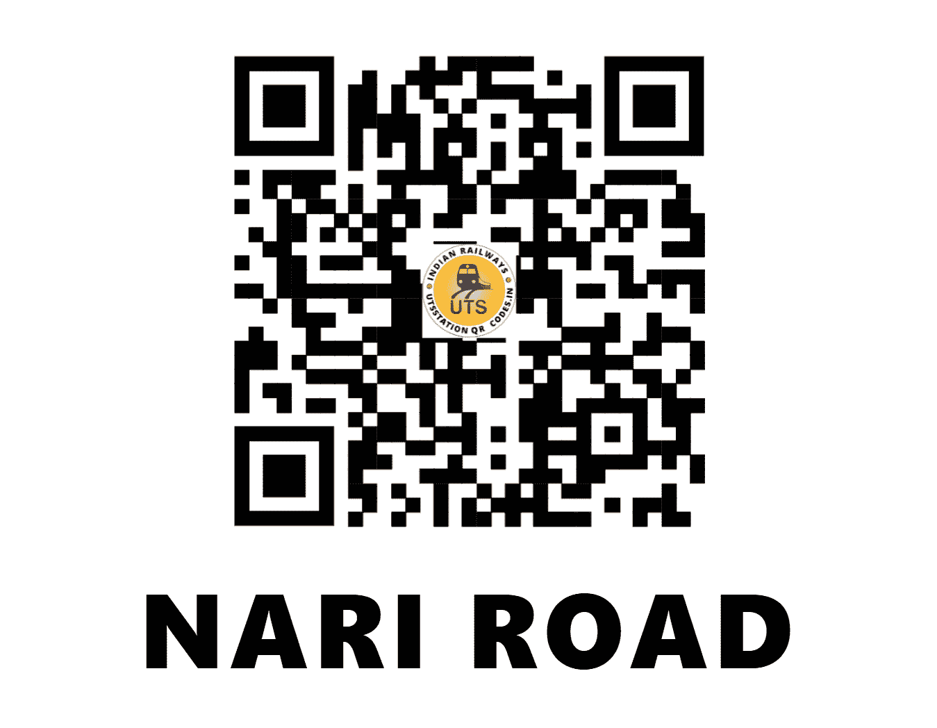 UTS QR Code for NARI ROAD - NROD (WR - GUJARAT)
