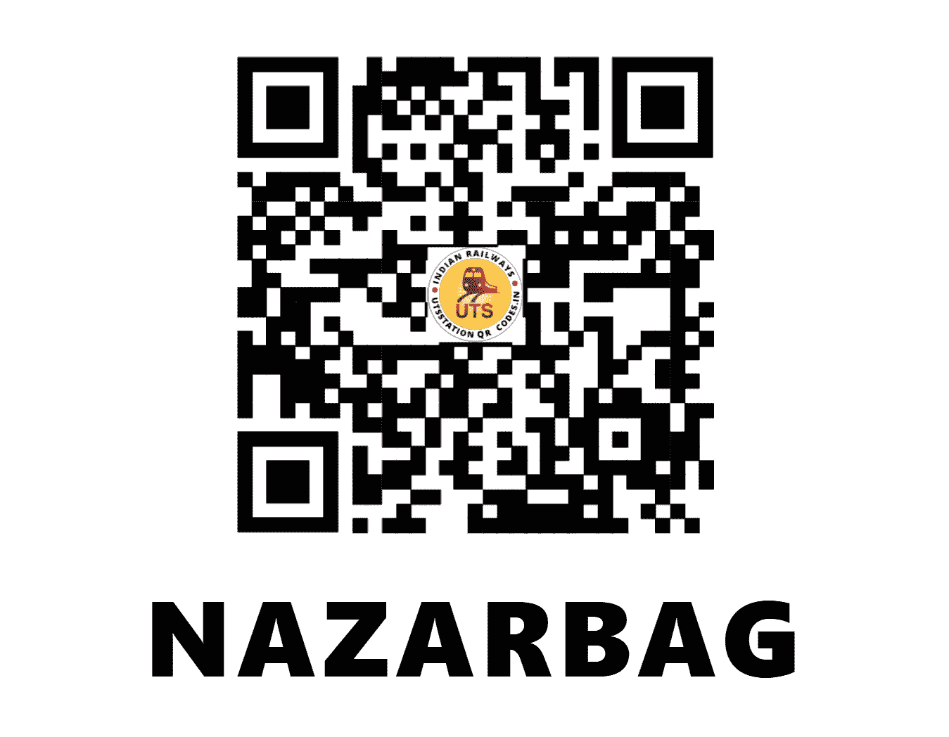 UTS QR Code for NAZARBAG - NZG (WR - GUJARAT)