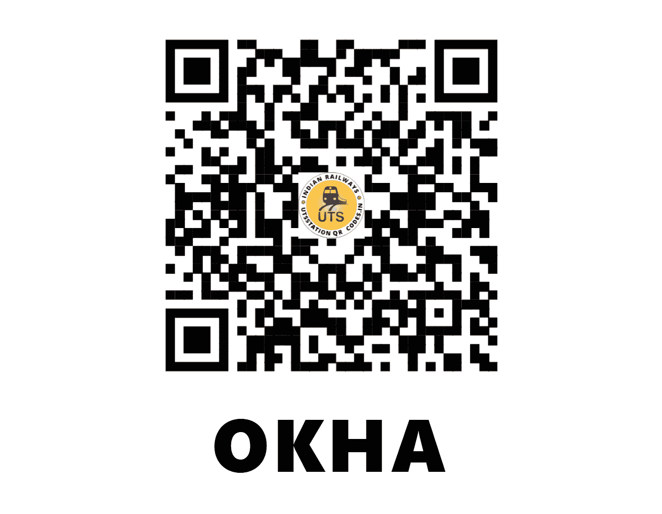 UTS QR Code for OKHA - OKHA (WR - GUJARAT)