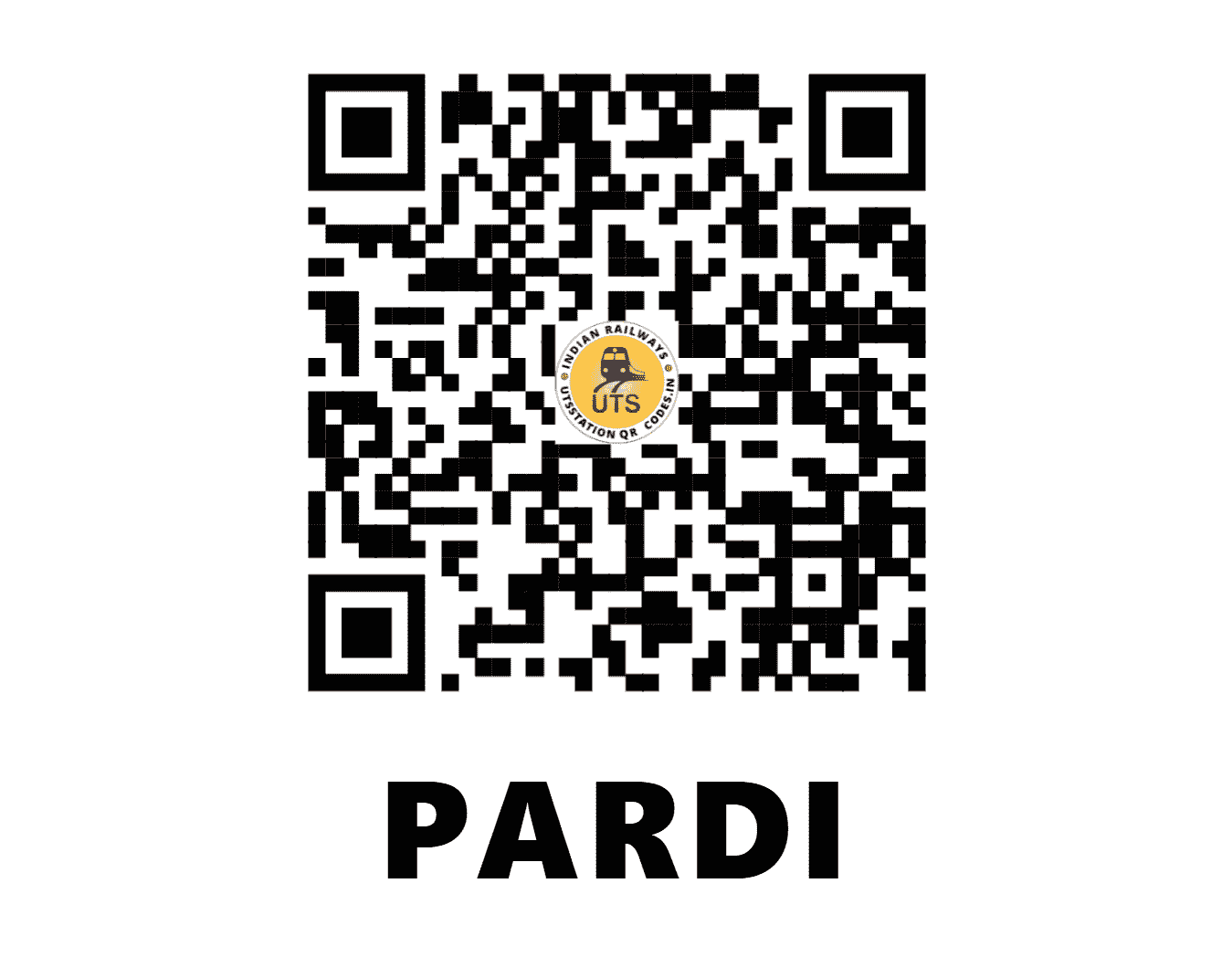 UTS QR Code for PARDI - PAD (WR - GUJARAT)