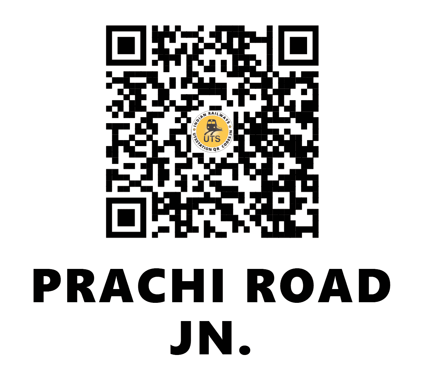 UTS QR Code for PRACHI ROAD JN. - PCC (WR - GUJARAT)