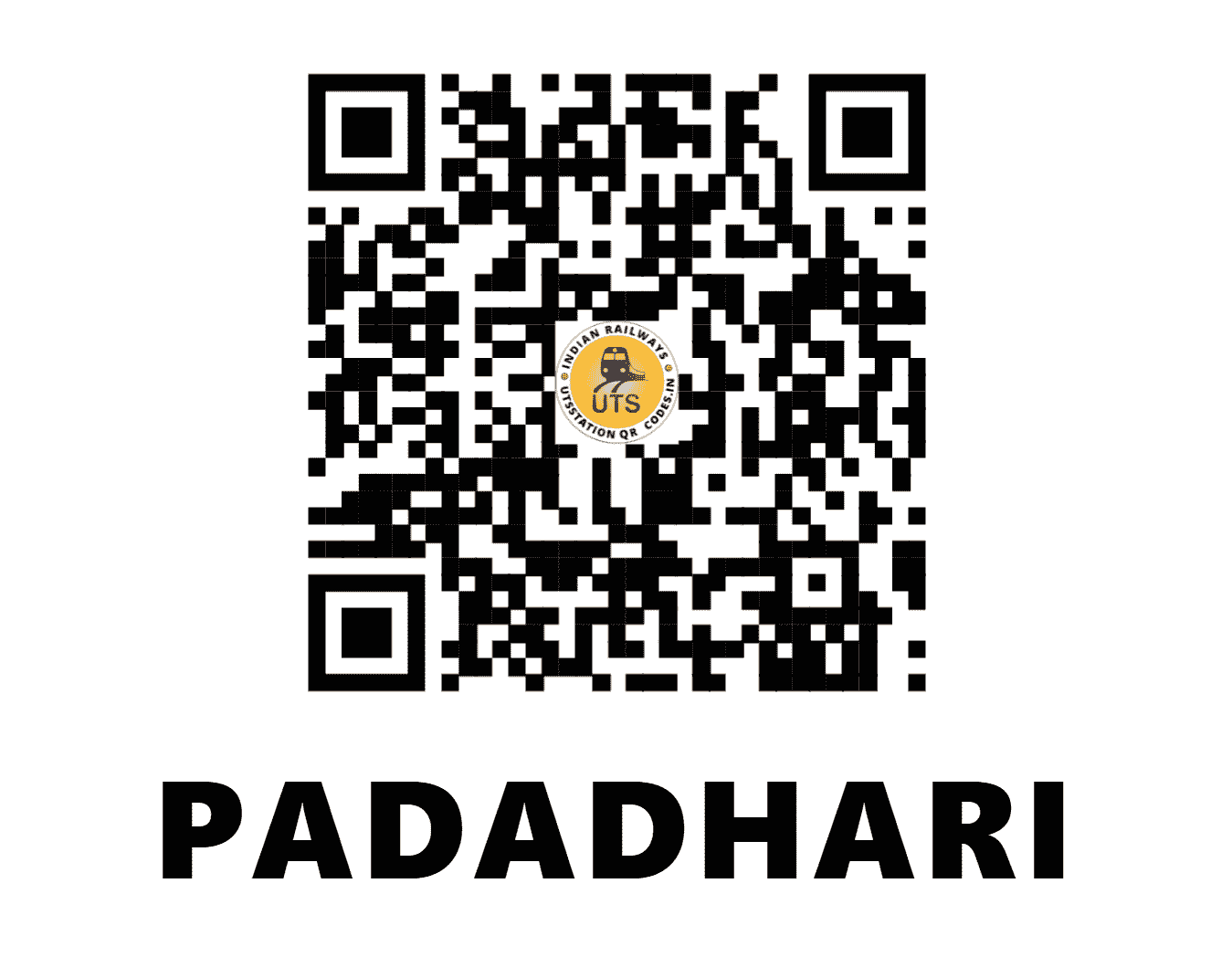 UTS QR Code for PADADHARI - PDH (WR - GUJARAT)