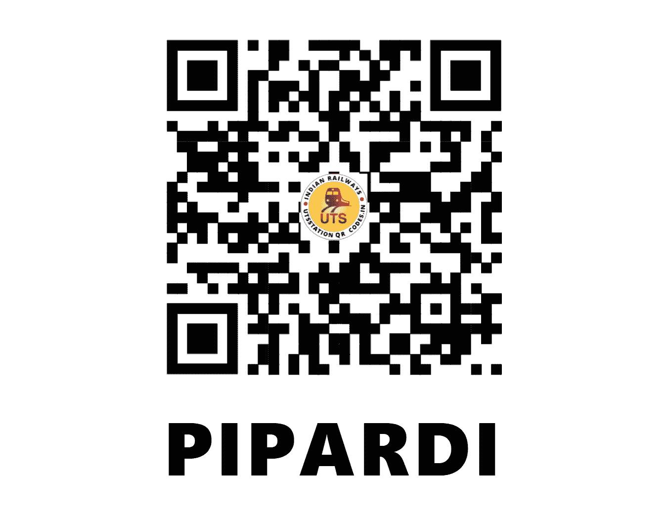 UTS QR Code for PIPARDI - PID (WR - GUJARAT)