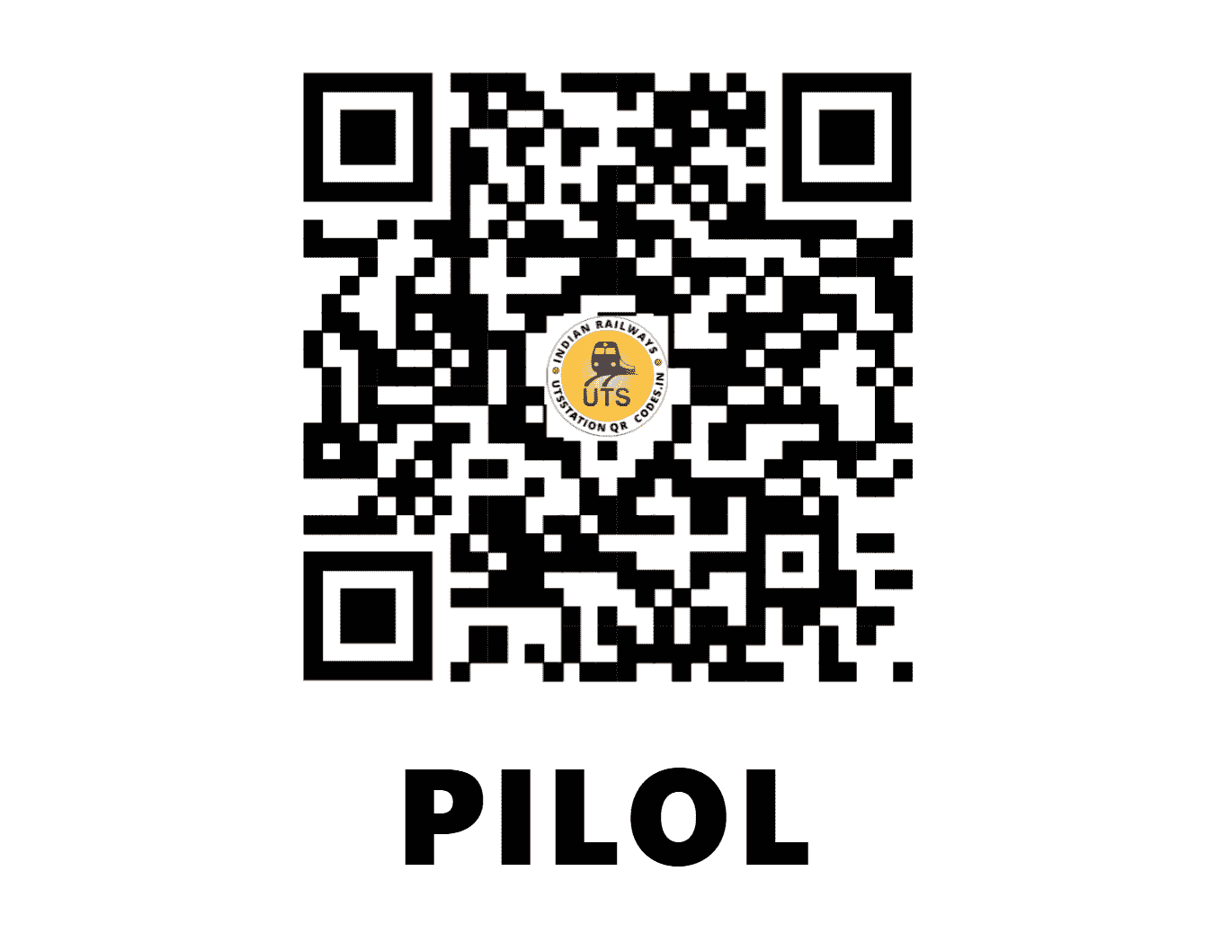 UTS QR Code for PILOL - PIO (WR - GUJARAT)