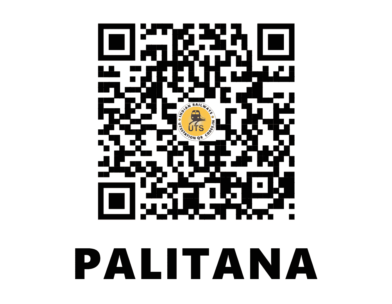 UTS QR Code for PALITANA - PIT (WR - GUJARAT)