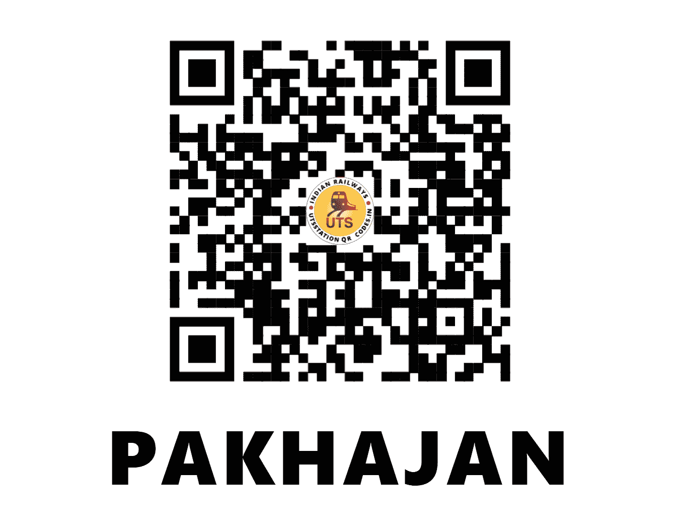 UTS QR Code for PAKHAJAN - PKJN (WR - GUJARAT)